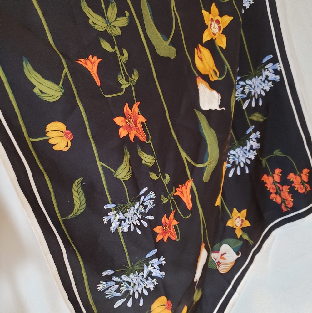 100% silk Anne Taylor handkerchief scarf